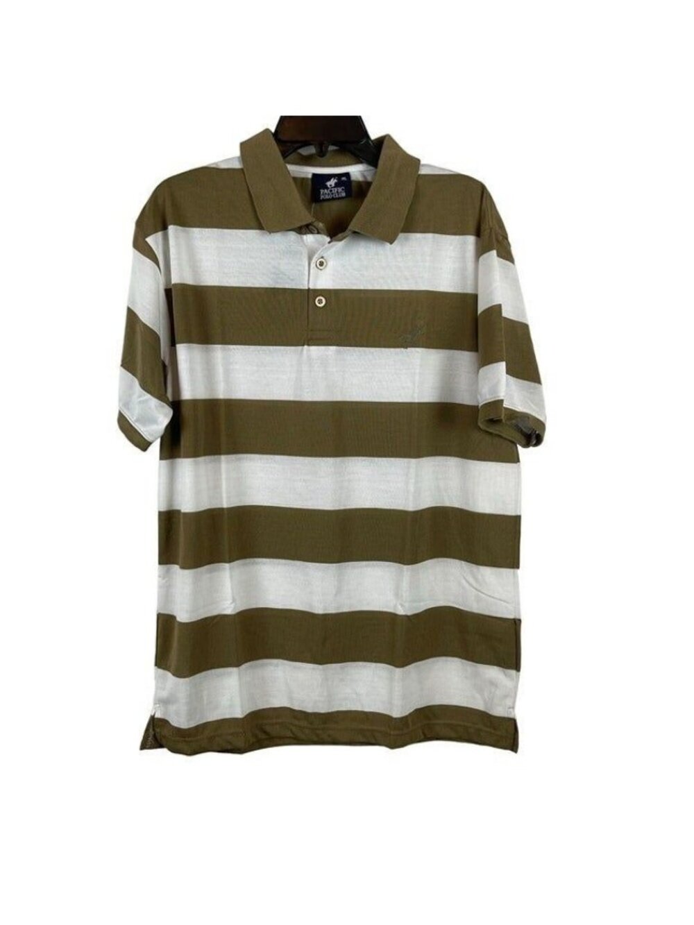 Pacific Polo Club Striped Pullover Short Sleeve Shirt Size XL
